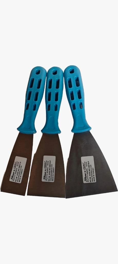 Stargil Plamuurmessen Set 3 Stuks- 40mm, 60mm, 80mm, Diensten en Vakmensen, Stukadoors en Tegelzetters, Mozaïek, Pleisterwerk