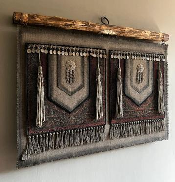 Kelim kalkdoek, landelijk wanddoek, sober doek, kelimdoek beschikbaar voor biedingen