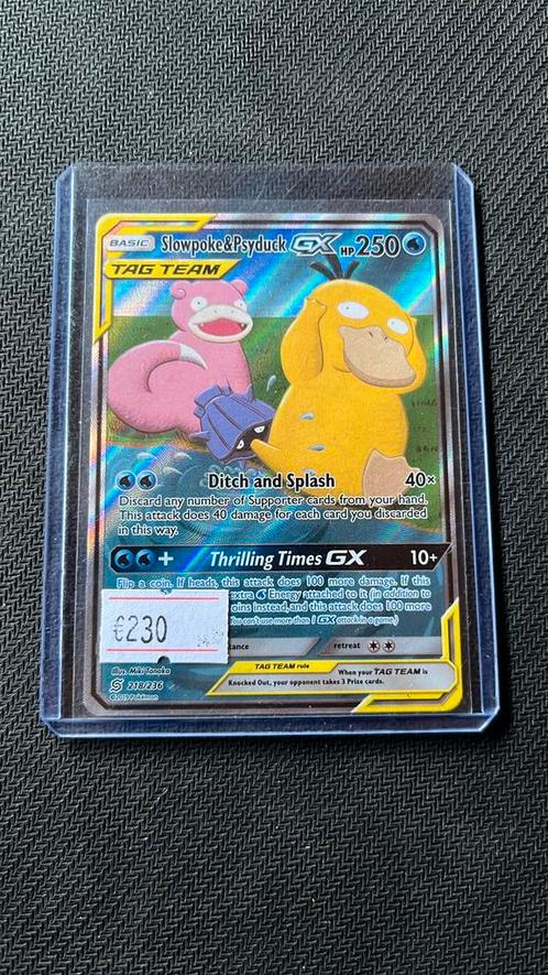 Slowpoke & Psyduck - Pokemon, Hobby en Vrije tijd, Verzamelkaartspellen | Pokémon, Zo goed als nieuw, Losse kaart, Ophalen of Verzenden