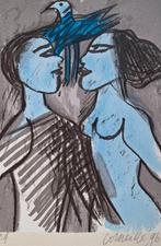 Corneille zeefdruk " Liefdespaar ", Antiek en Kunst, Ophalen of Verzenden