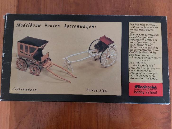 houten modelbouwpakket friese sjees, Hobby en Vrije tijd, Modelbouw | Auto's en Voertuigen, Nieuw, Overige typen, Groter dan 1:32