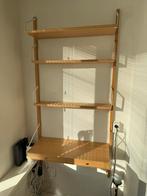 Muur bureautje met schappen Ikea, Huis en Inrichting, Bureaus, Ophalen, In hoogte verstelbaar, Zo goed als nieuw, Bureau