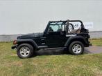 Jeep Wrangler TJ 2003 Zwart met softtop en hardtop, Auto's, Jeep, 450 kg, 74 €/maand, 118 pk, 4 cilinders