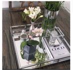 Spiegeldienblad 40x40, Huis en Inrichting, Woonaccessoires | Dienbladen, Ophalen of Verzenden, Vierkant, Hout