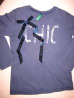 Donkerblauw Benetton shirt, 100 cm, Ophalen of Verzenden, Zo goed als nieuw, Meisje, Shirt of Longsleeve