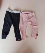 Z8 2 leggings zwart zilver en roze 68, Kinderen en Baby's, Babykleding | Maat 68, Meisje, Ophalen of Verzenden, Zo goed als nieuw