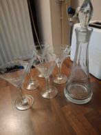 Hele oude karaf plus 5 glaasjes, Antiek en Kunst, Antiek | Glas en Kristal, Ophalen