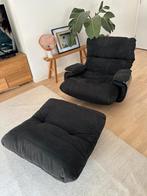 Ligne Roset Marsala Fauteuil + ottomans - alcantara, Huis en Inrichting, Fauteuils, Gebruikt, Vintage, 75 tot 100 cm, Ophalen of Verzenden