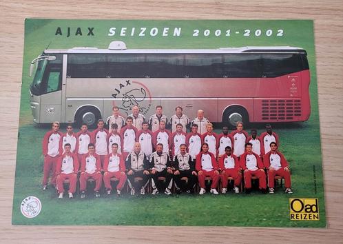 Elftalfoto Ajax selectie 2001-2002 Oad busreizen, Verzamelen, Sportartikelen en Voetbal, Zo goed als nieuw, Ajax, Ophalen of Verzenden