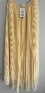 Butteryellow maxi rok lange rok plisse van h&m, Verzenden, Nieuw, Maat 38/40 (M), Onder de knie
