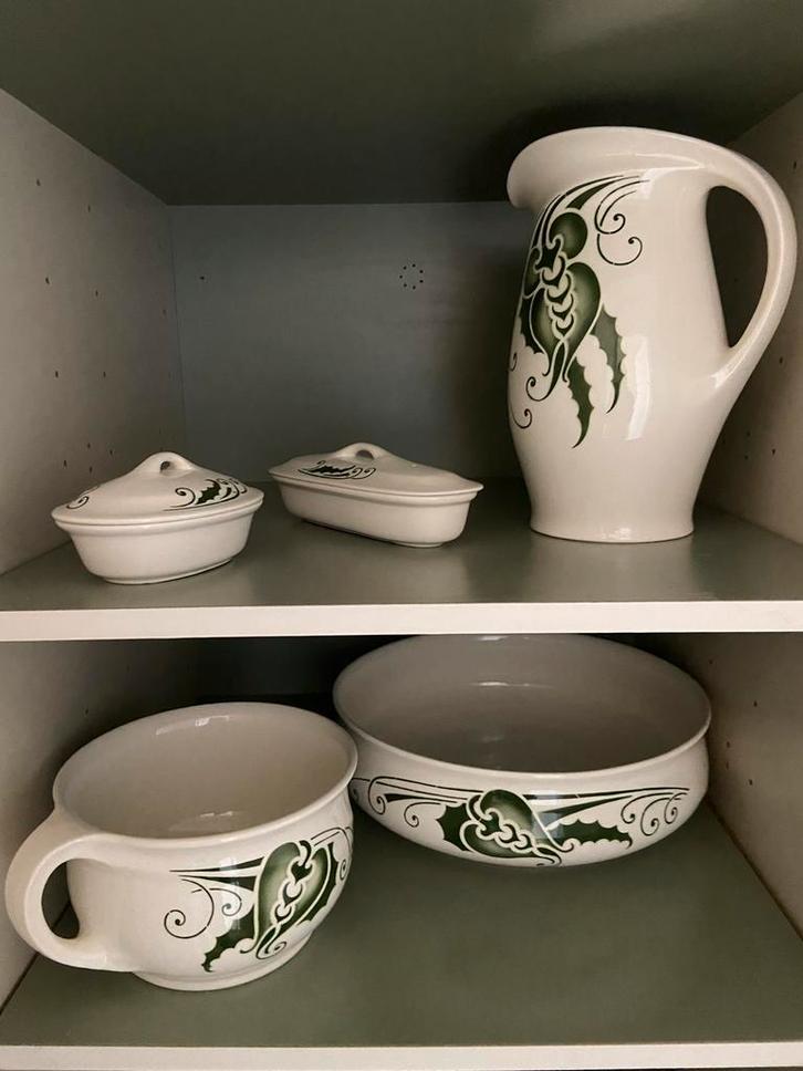 Vintage wasset met accessoires, Antiek en Kunst, Antiek | Keramiek en Aardewerk, Ophalen