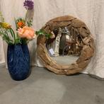 Spiegel - teak wortelhout lijst - 60 cm - TTM Wonen, TTM Wonen, Meubels – (Perzische) Tapijten en Woonaccessoires, Taag 63, 2491 CS, Den Haag (Forepark)