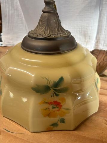 Vintage Hanglamp met Bloemenmotief beschikbaar voor biedingen