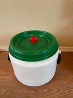 Gistvat 30 liter, bierbrouwen, Ophalen, Zo goed als nieuw, Kunststof, Met deksel