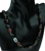 Toermalijn edelsteen vintage ketting dames 14k gouden slot