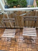 Bistro stoelen balkon met kussentjes, Ophalen, 2 zitplaatsen