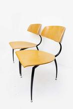5x 80s Vintage Lande Design stoelen tripod driepoot, Ophalen, Gebruikt, Overige kleuren, Info@lande.nl