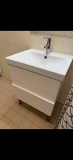IKEA wastafelmeubel (incl. Wasbak, kraan, lades), Huis en Inrichting, Badkamer | Badkamermeubels, Gebruikt, Minder dan 100 cm