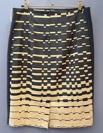 Mart Visser rok blauw / zandkleur print kokerrok mt 36 43018, ., Mart Visser, Ophalen of Verzenden, Zo goed als nieuw
