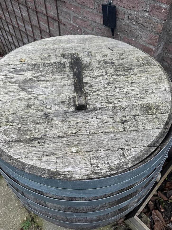 Eikenhouten wijnvat 500 liter, dompelbad, ijsbad 500L, Tuin en Terras, Regentonnen, Zo goed als nieuw, Hout, 150 liter of meer