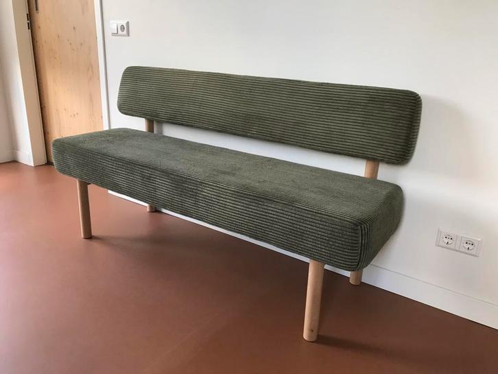 Gestoffeerde keukenbank / eettafelbank, Huis en Inrichting, Banken | Sofa's en Chaises Longues, Zo goed als nieuw, Driepersoons