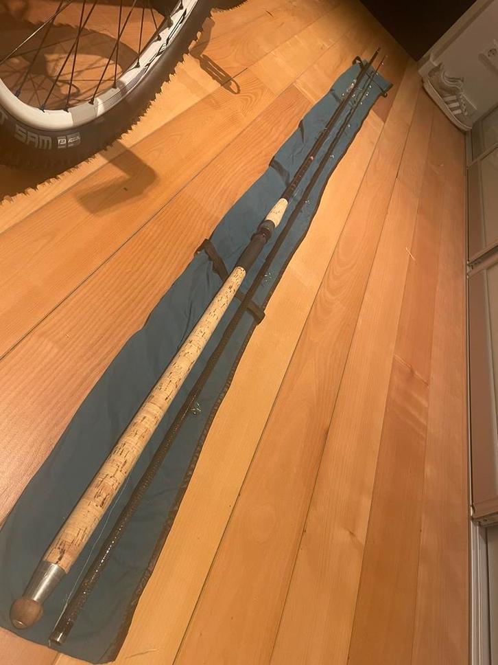 Handgemaakte Karper pen hengel van HandyFish 1,3/4 lb 400cm, Watersport en Boten, Hengelsport | Karpervissen, Zo goed als nieuw