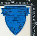 Sticker: Radio Alpha - Radio Stella - Den Helder, Verzamelen, Stickers, Film, Tv of Omroep, Ophalen of Verzenden