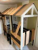 Boomhut bed, 90 cm, Gebruikt, Eenpersoons, Hout