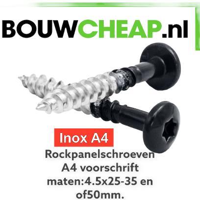 Rockpanelschroeven Bouwcheap de goedkoopste, Doe-het-zelf en Verbouw, IJzerwaren en Bevestigingsmiddelen, Nieuw, Schroeven, Ophalen of Verzenden