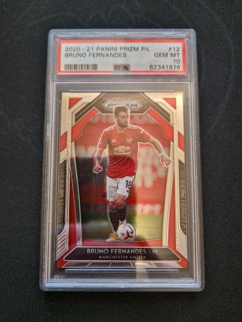 PSA 10 Bruno Fernandes - Panini Prizm - Manchester United, Hobby en Vrije tijd, Verzamelkaartspellen | Overige, Nieuw, Losse kaart