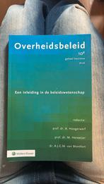 Overheidsbeleid, Ophalen of Verzenden, Zo goed als nieuw, Overige niveaus