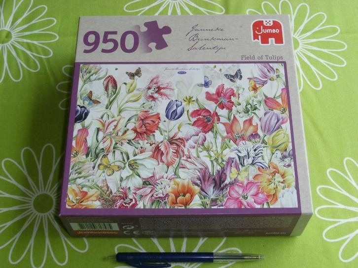 Tulpenveld  - Janneke Brinkman - Jumbo - 950 st, Hobby en Vrije tijd, Denksport en Puzzels, Zo goed als nieuw, Legpuzzel, 500 t/m 1500 stukjes