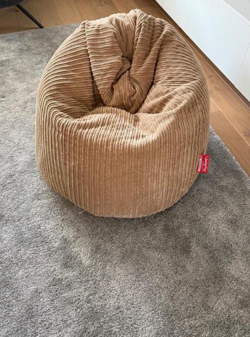 Zitzak Lounge pug Corduroy Big Bertha, Huis en Inrichting, Zitzakken, Zo goed als nieuw, Zitzak, Beige, Ophalen