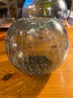 Bolvaas, Grijs / Antaciet craquelé, vintage , 11x 11 cm, Ophalen of Verzenden, Zo goed als nieuw