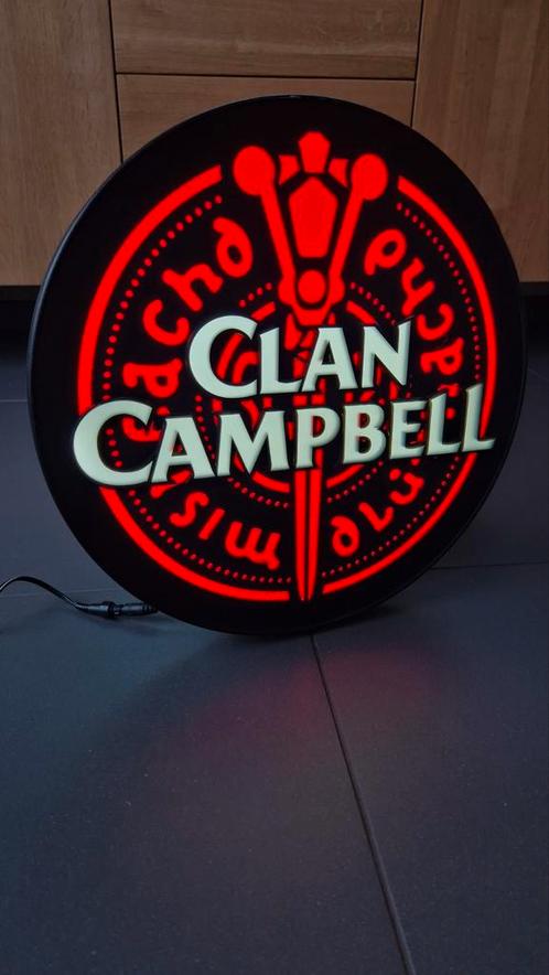 Clan Campbell Scotch Whisky LED Lichtreclame, Verzamelen, Merken en Reclamevoorwerpen, Zo goed als nieuw, Lichtbak of (neon) lamp