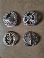 kaveltje baretemblemen Bundeswehr Duitsland ( 4 stuks), Ophalen of Verzenden, Landmacht, Duitsland, Embleem of Badge
