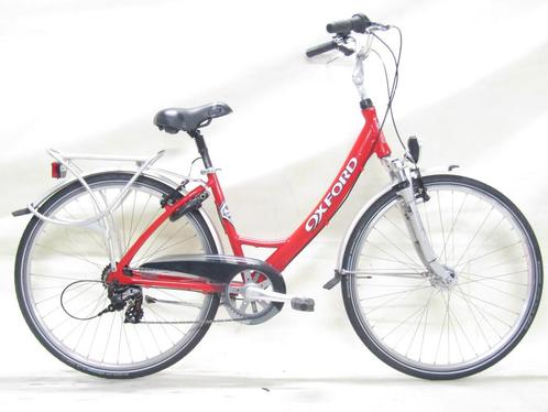 Oxford Alu 7005 rood dames 43cm 28inch, Fietsen en Brommers, Fietsen | Dames | Damesfietsen, Gebruikt, Overige merken, Versnellingen