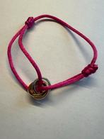 Fuchsia Roze Tricolor Armbandje, Overige materialen, Nieuw, Ophalen of Verzenden, Roze