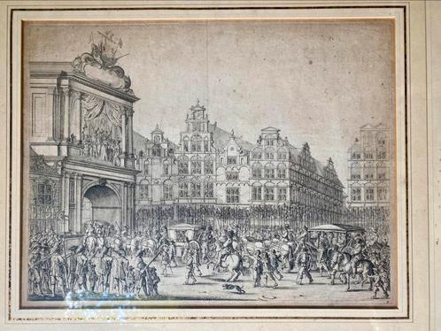 Ets van Salomon Saverij (of Savery) - 17de eeuw, Antiek en Kunst, Kunst | Etsen en Gravures, Ophalen