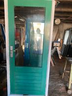 nieuw hh kozijn met deur en dubbelglas, Gebruikt, Deurkozijn, 150 tot 225 cm, Hout