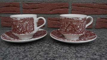 2 k/s Broadhurst England scene horses dogs bruin paarden beschikbaar voor biedingen
