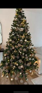 XXL Kerstboom met ledverlichting en kerstversiering, Diversen, Kerst, Ophalen, Zo goed als nieuw