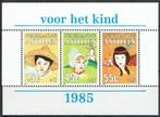 Nederlandse Antillen 1985 Blok Kinderzegels, Postzegels en Munten, Postzegels | Thematische zegels, Overige thema's, Ophalen of Verzenden