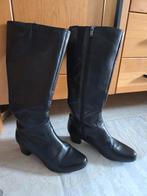 Zwarte leren dames laarzen  Caprice maat 38.5, Hoge laarzen, Zwart, Ophalen of Verzenden, Zo goed als nieuw