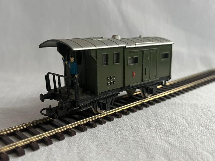 Kleinbahn SBB CFF bagagewagen, Hobby en Vrije tijd, Modeltreinen | H0, Gebruikt, Wagon, Gelijkstroom of Wisselstroom, Overige merken
