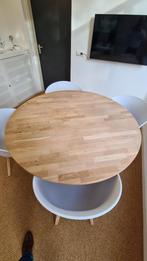 Woood Rhonda Eettafel Ø 130 cm, Huis en Inrichting, Tafels | Eettafels, Ophalen, Zo goed als nieuw, Modern, Vier personen