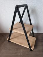 Moderne etagère / toren (hout en gelakt metaal - 36 cm hoog), Ophalen of Verzenden, Zo goed als nieuw
