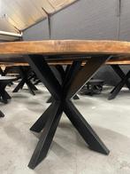 Leuke Eettafel Showmodellen Sale!, Bruin, Mangohout, Ophalen of Verzenden, Zo goed als nieuw
