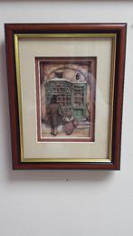Schilderij 3-D PRENT < Winkeltje > ANTON PIECK Diorama NIEUW, Ophalen of Verzenden
