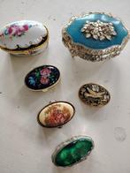 6 pillendoosjes, Antiek en Kunst, Curiosa en Brocante, Ophalen of Verzenden